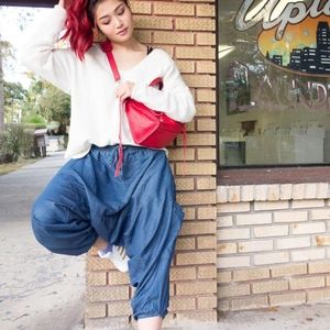 Jean Buddha Pants / Harem Pants
